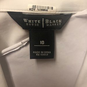 White Button Down Tank